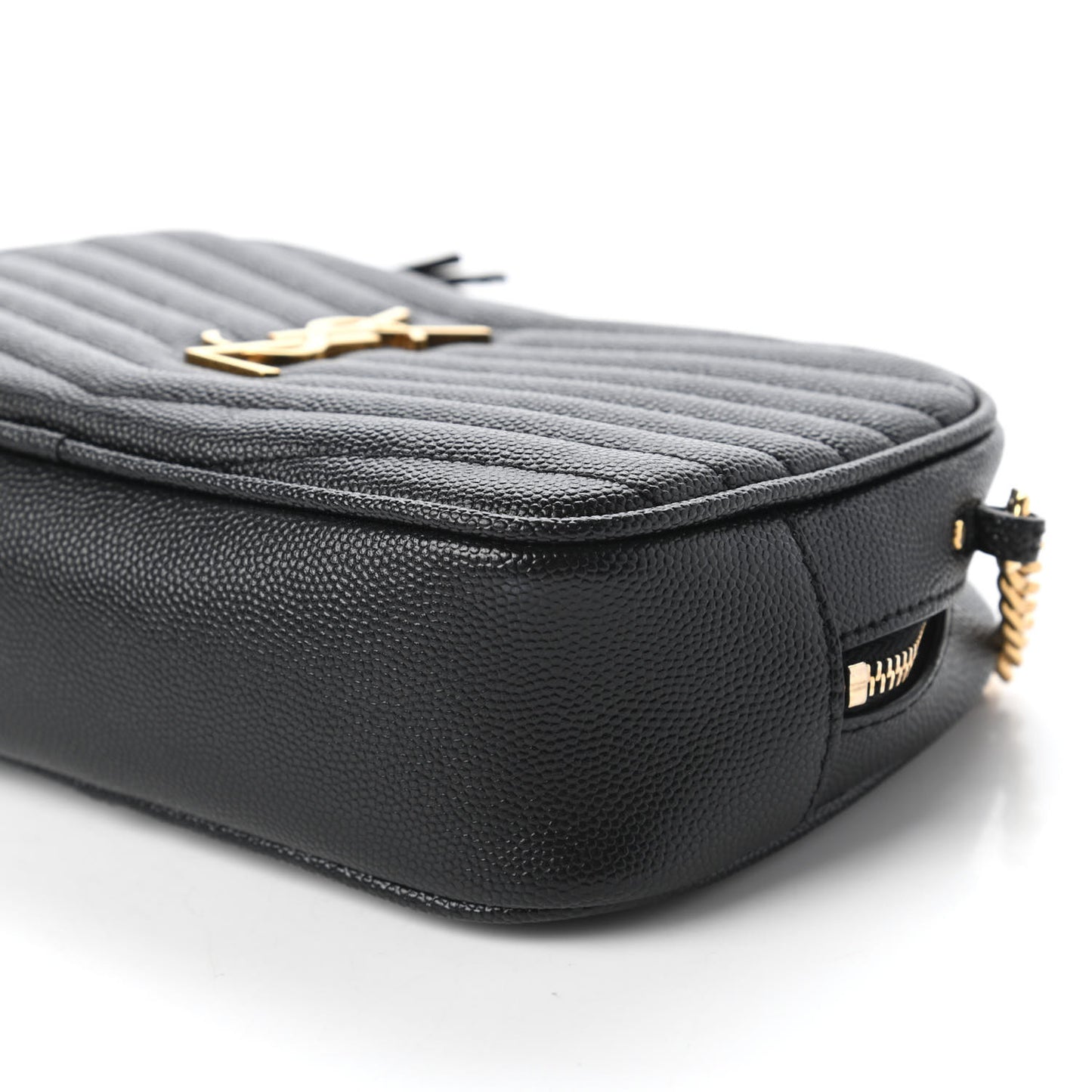 Grain De Poudre Matelasse Monogram Mini Lou Camera Bag Black