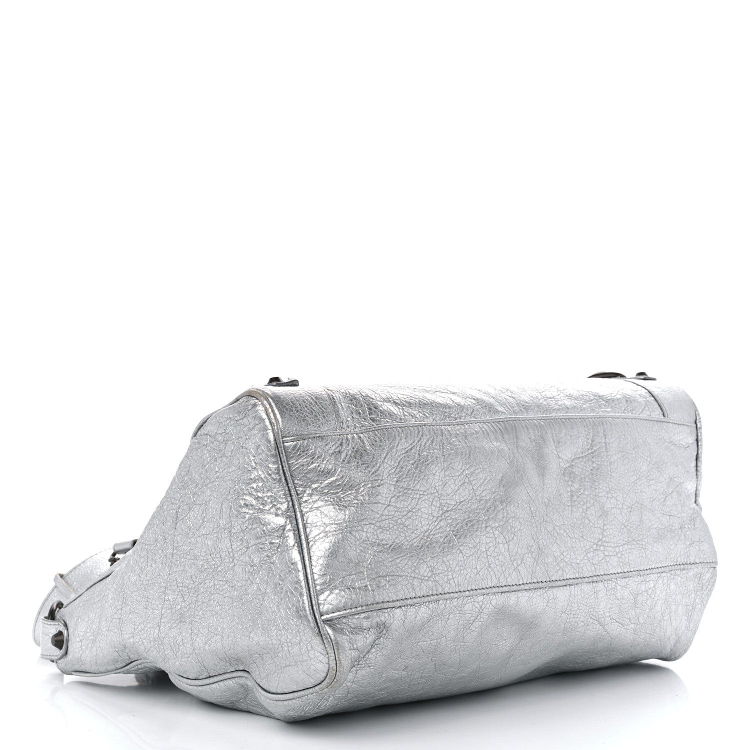 Balenciaga Metallic Agneau Classic Hardware Velo Gris Aluminum 4 of 15
