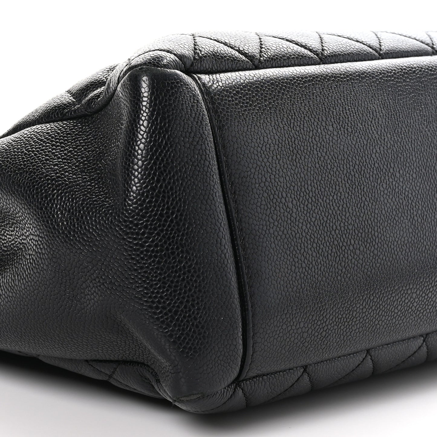 Caviar Quilted Grand Shopping Tote GST Black