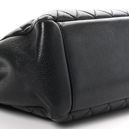 Chanel Caviar Quilted Grand Shopping Tote GST Black 9 of 10