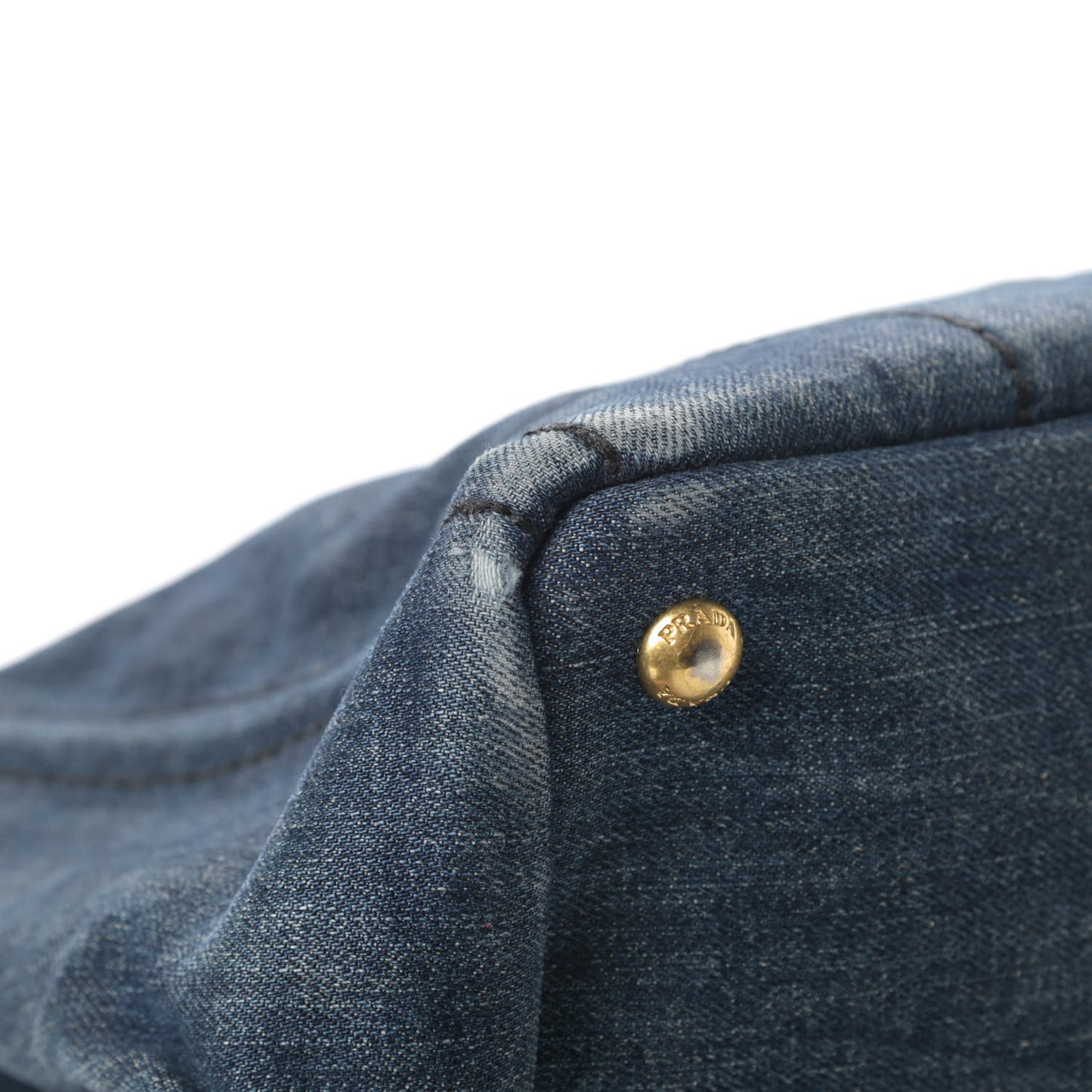 Denim Logo Tote Avio