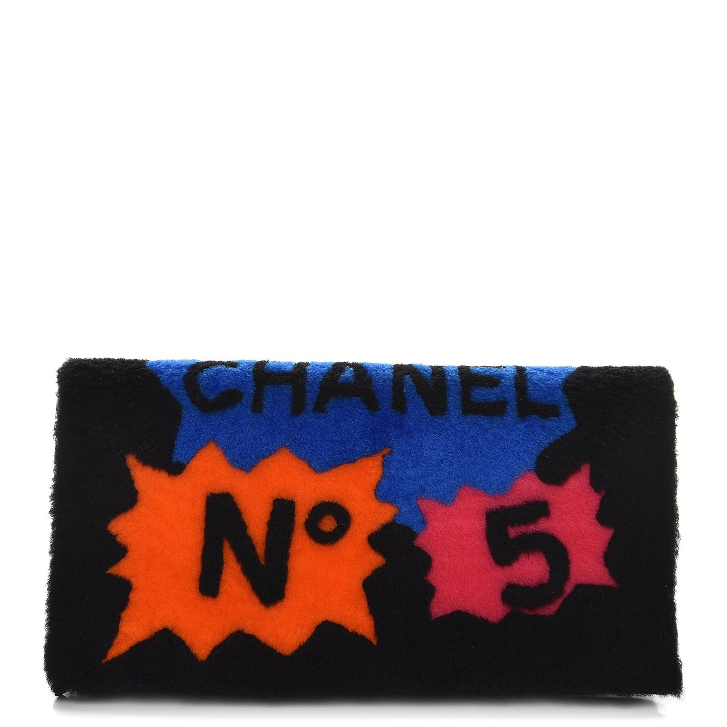 Shearling Lambskin 100% Clutch Black