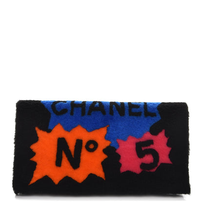 Chanel Shearling Lambskin 100% Clutch Black 1 of 8