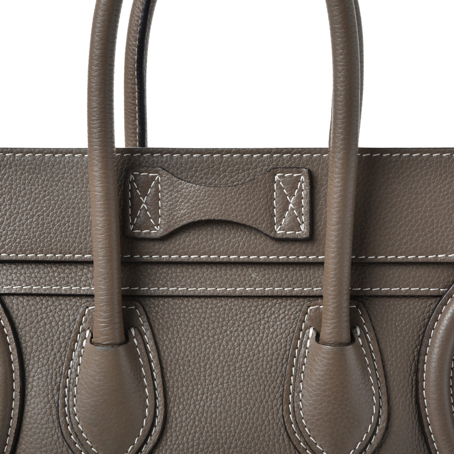 Drummed Calfskin Micro Luggage Souris