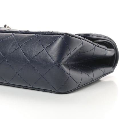 Chanel Aged Calfskin Quilted 2.55 Reissue 227 Flap Navy Blue 10 of 16