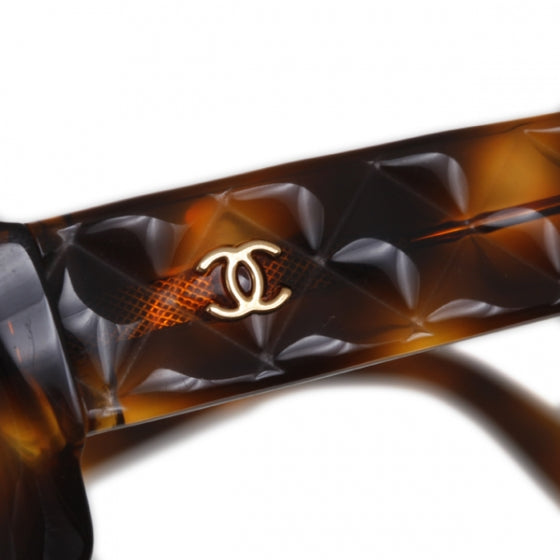 Chanel Tortoise Quilted Sunglasses 5094 5 of 10