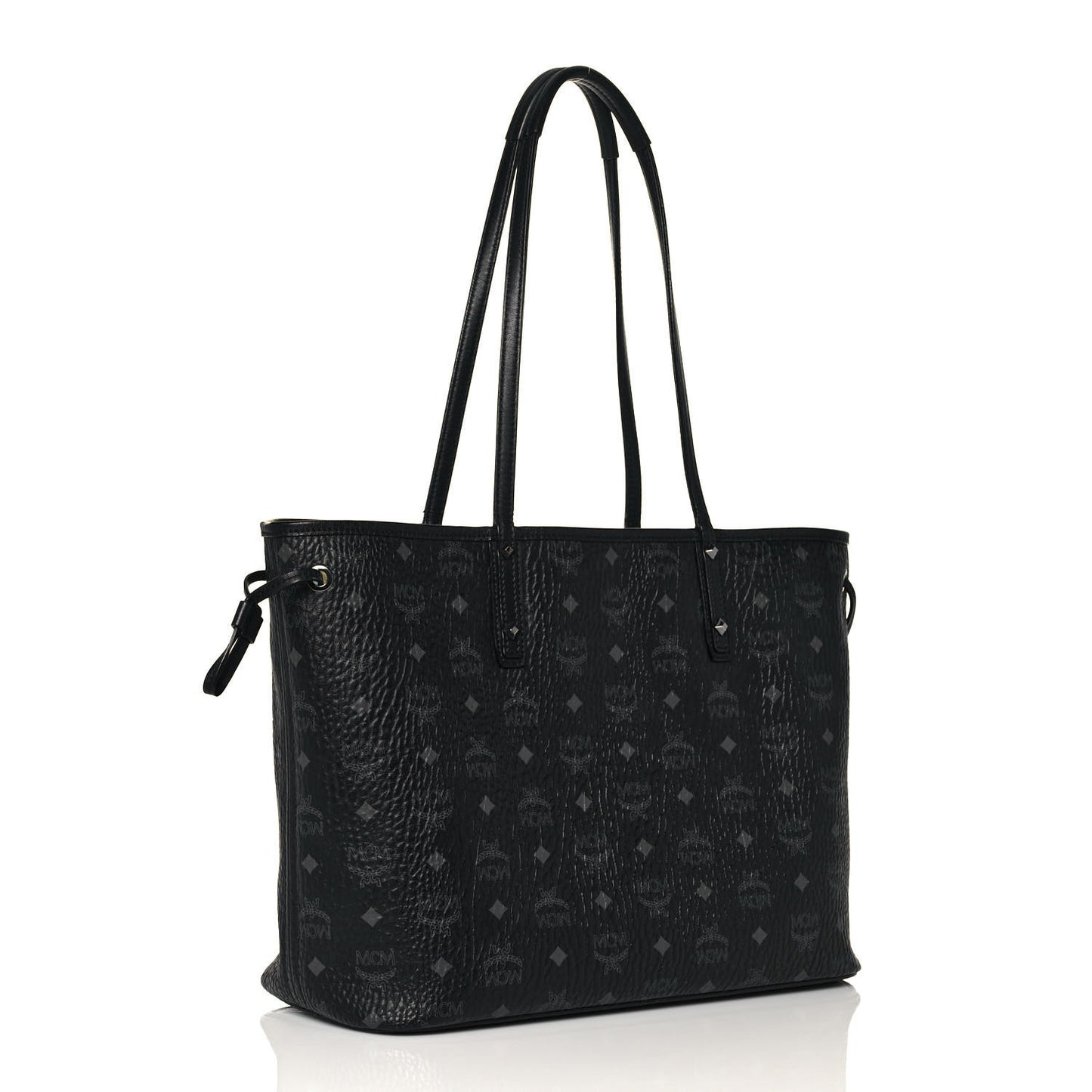 Visetos Medium Reversible Shopper Tote Black