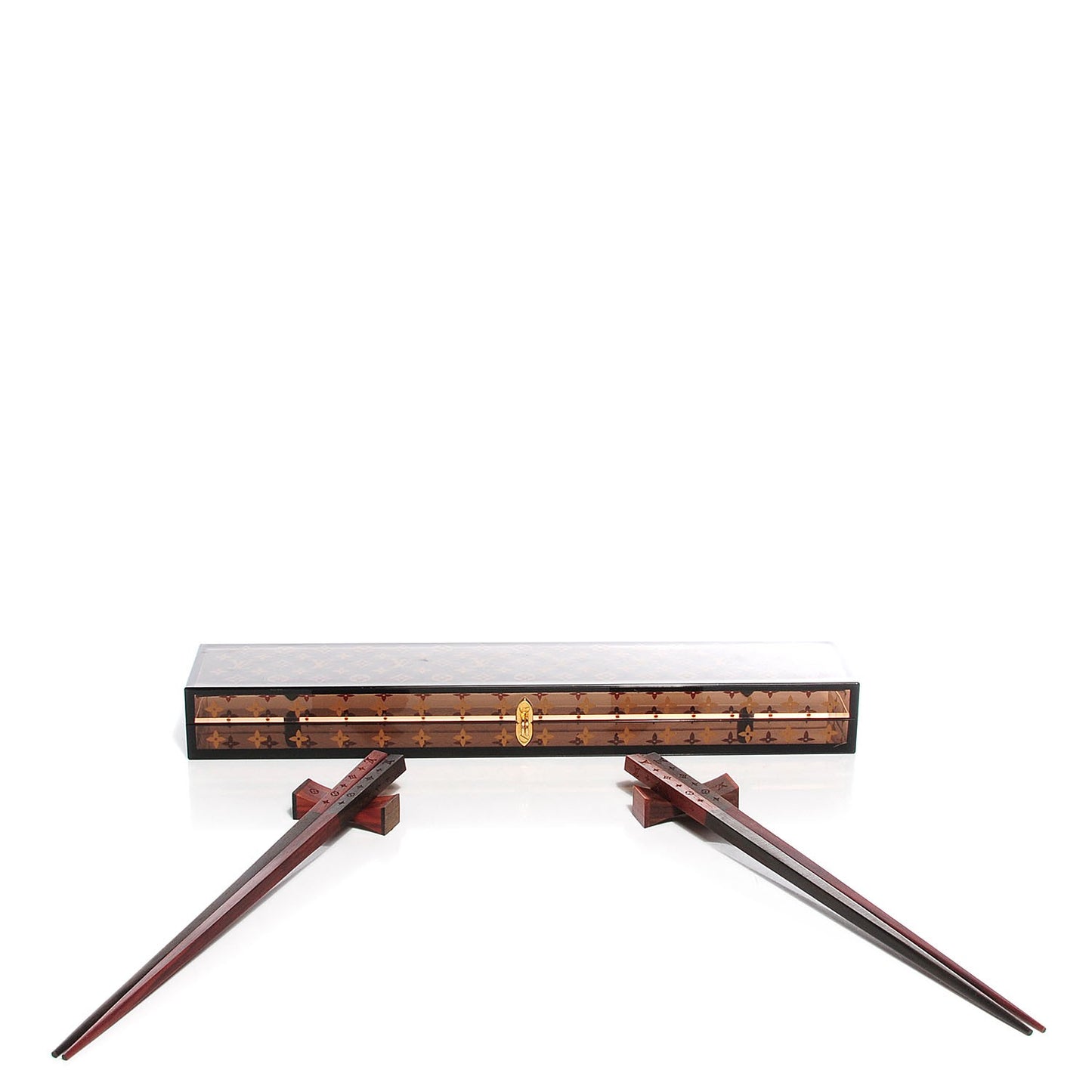 Rosewood Monogram Chopsticks With Case