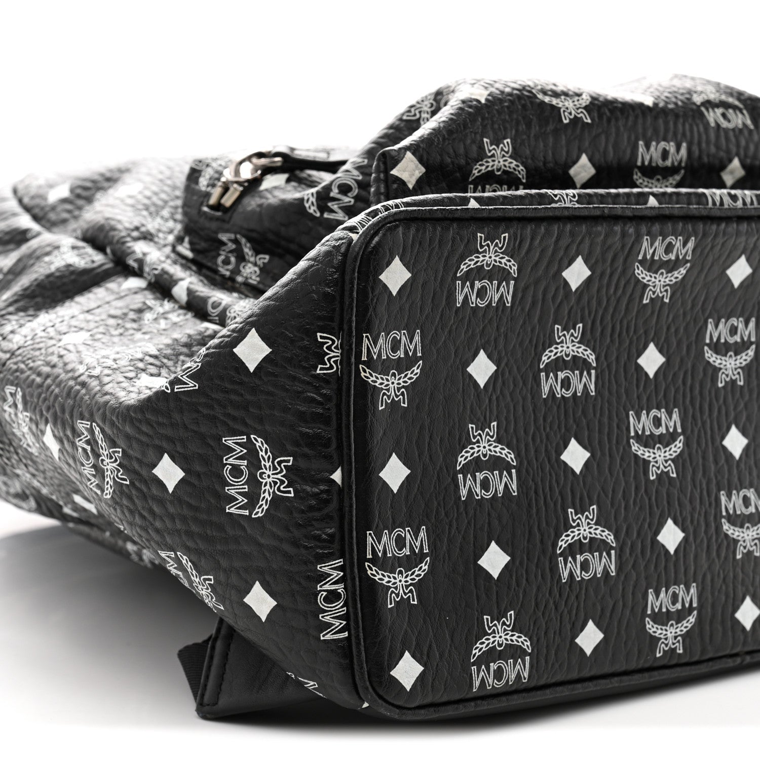 MCM Visetos Medium Stark Backpack Black 9 of 14