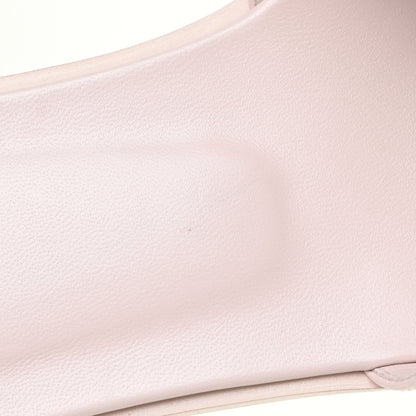 Hermes Box Calfskin Oran Sandals 40 Rose Pale 16 of 17