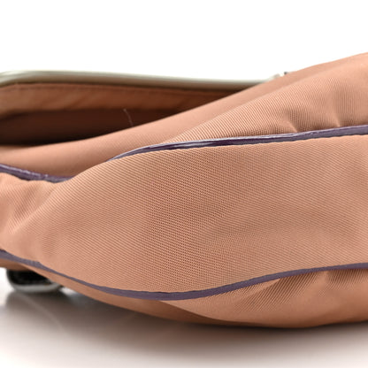 Prada Nylon Vernice Belt Bag Purple Beige Black 9 of 12