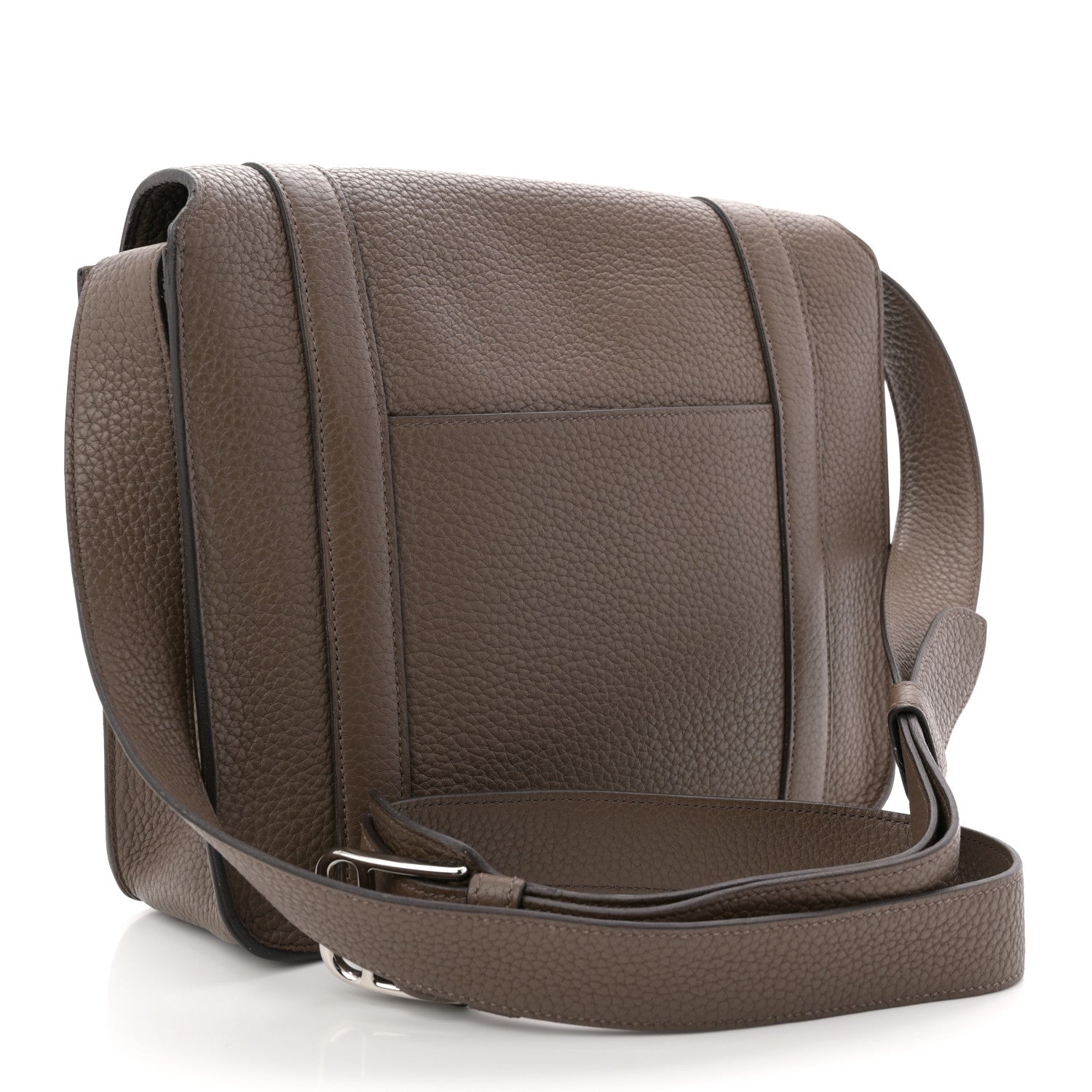Hermes Taurillon Clemence Steve Caporal Messenger Cacao 3 of 10