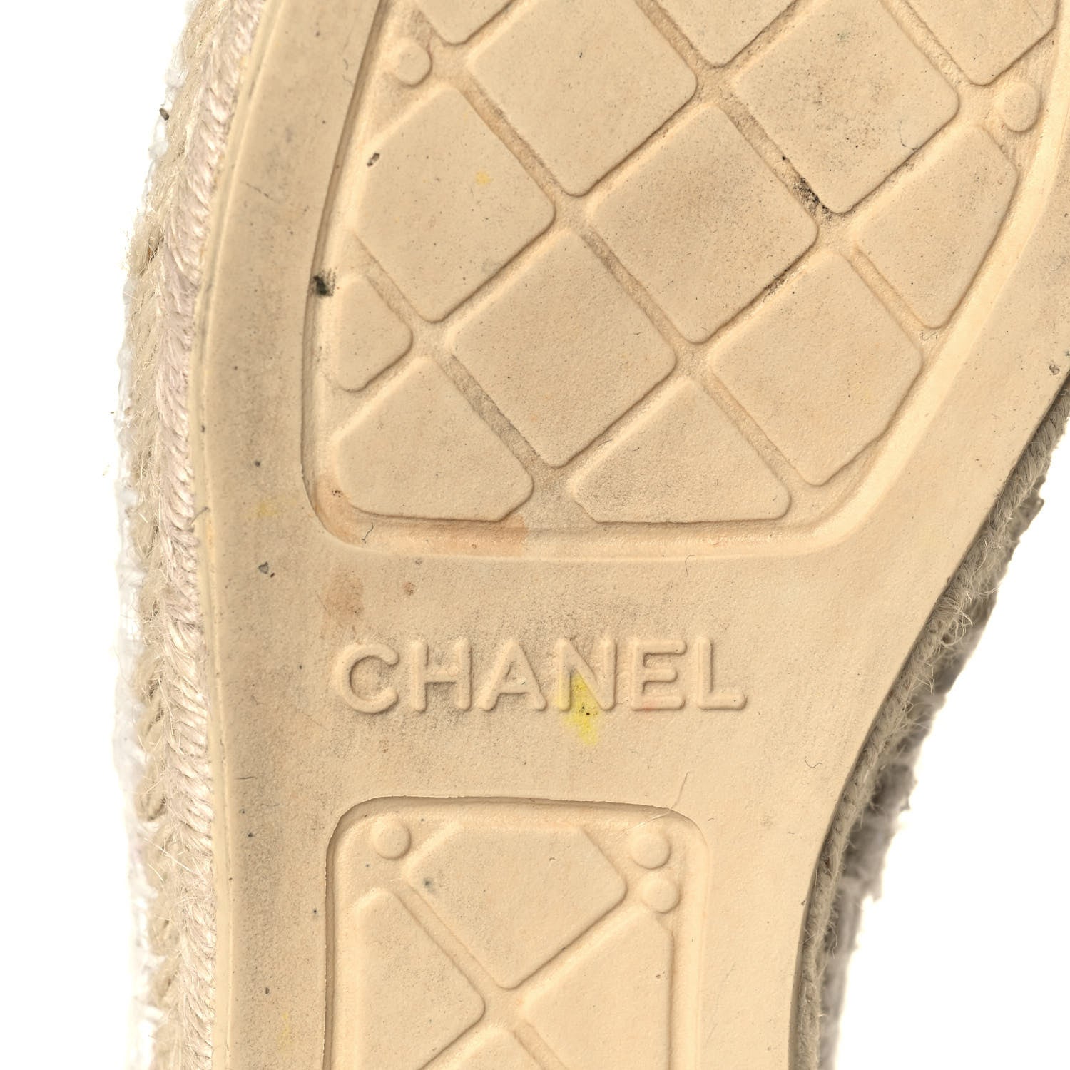 Chanel Tweed Patent CC Espadrilles 36 White 7 of 11