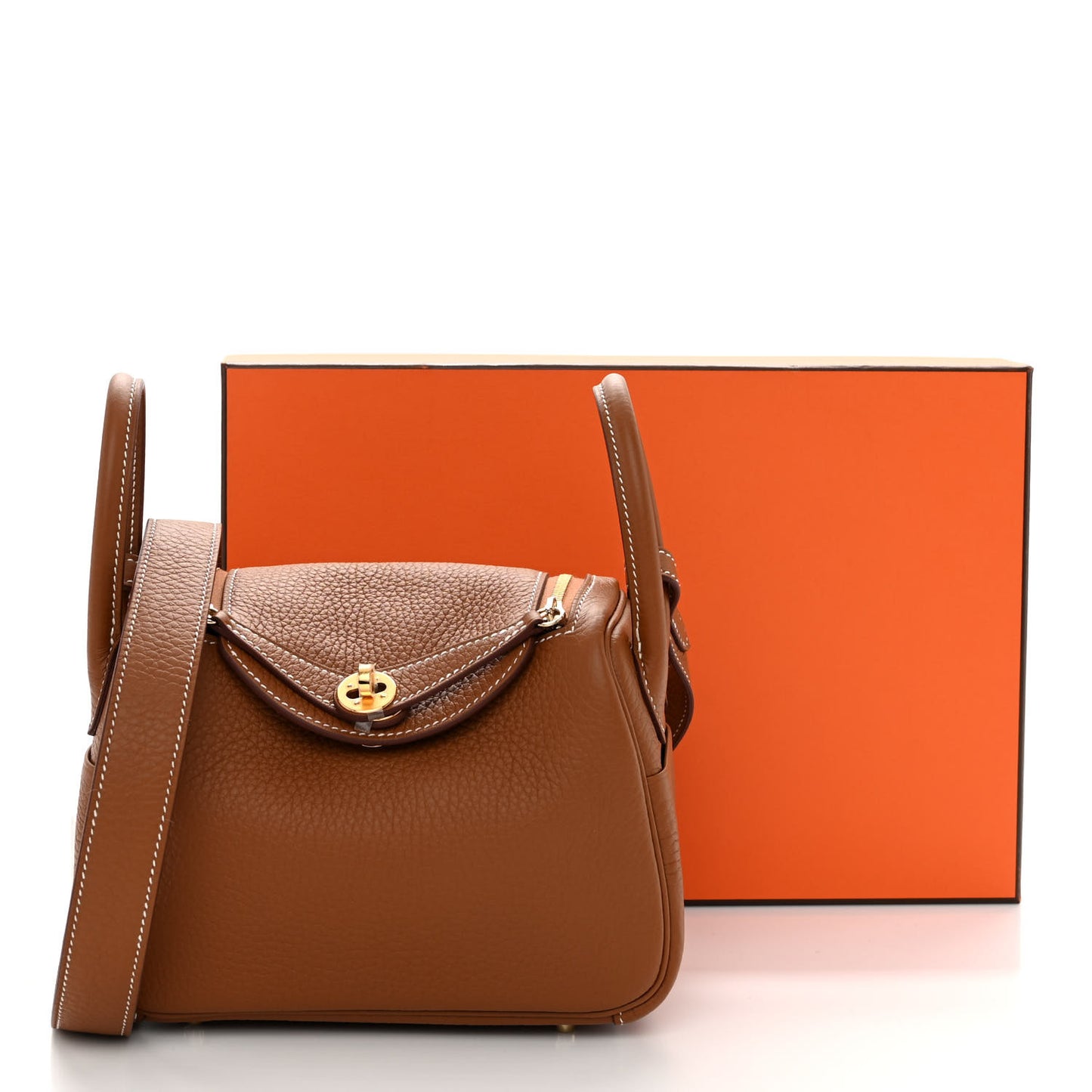 Taurillon Clemence Mini Lindy 20 Gold