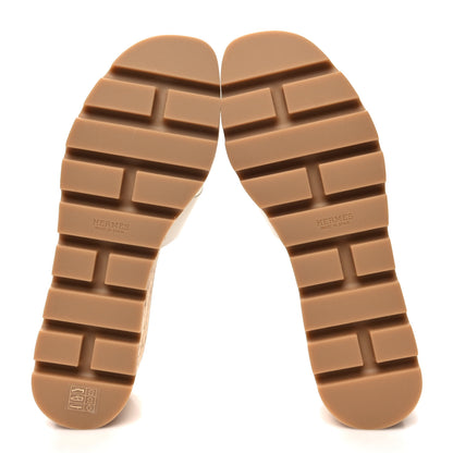 Hermes Calfskin Cork Eze 30 Sandals 38 White 5 of 9