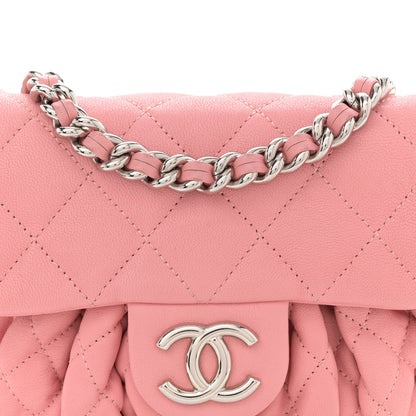 Chanel Washed Lambskin Quilted Mini Chain Around Messenger Pink 8 of 14