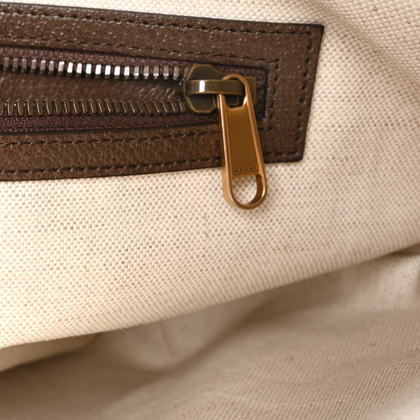 GG Supreme Monogram Web Small Ophidia Half Moon Hobo Brown