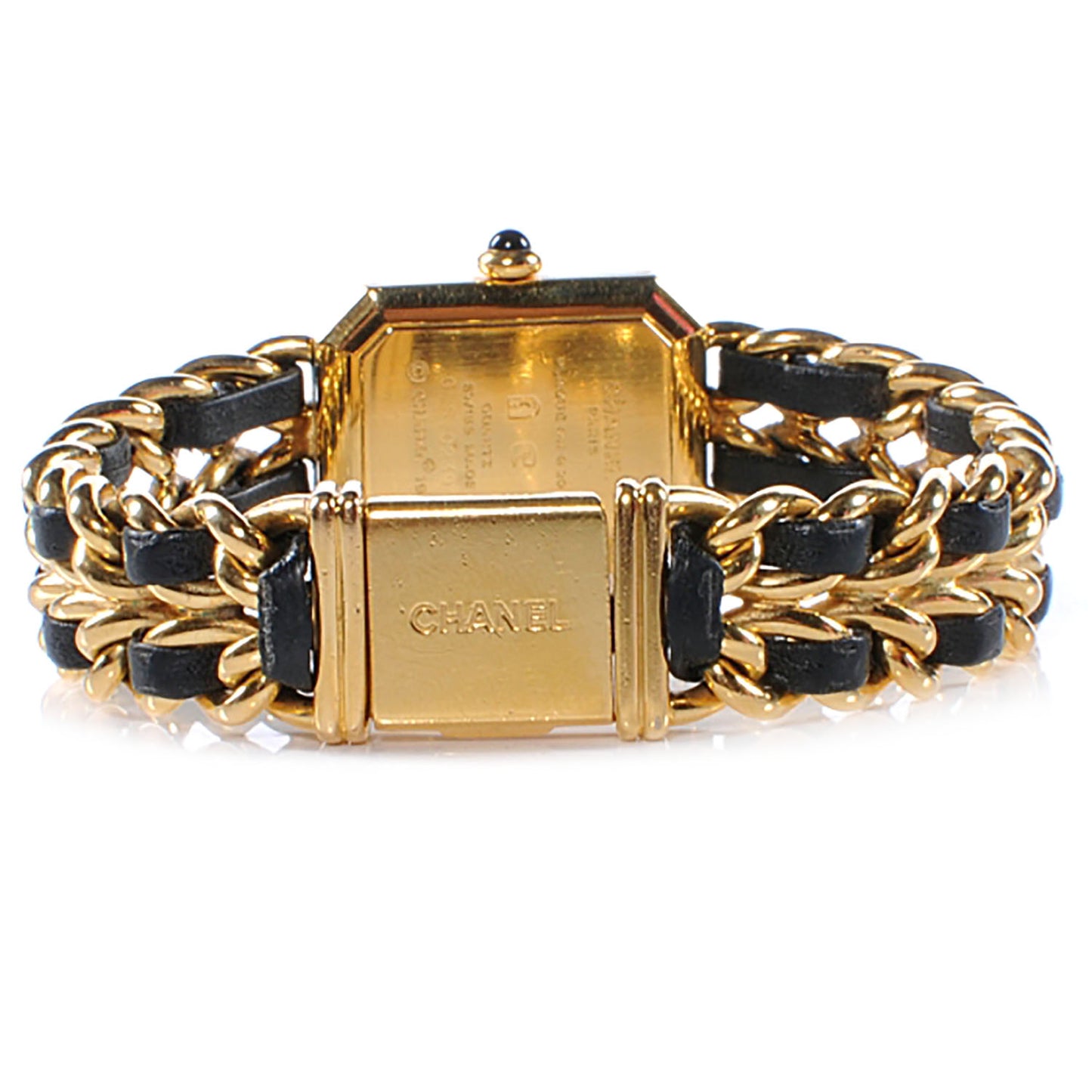 Stainless Steel Lambskin 20mm Chain Premiere Quartz Watch Gold L