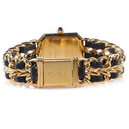 Chanel Stainless Steel Lambskin 20mm Chain Premiere Quartz Watch Gold L 3 of 5
