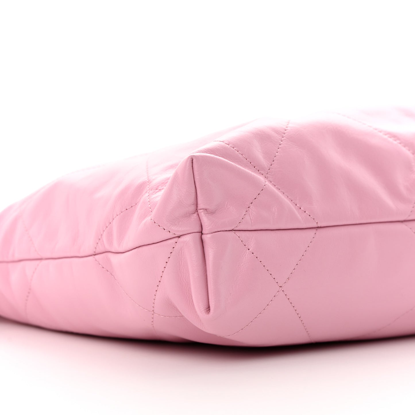 Shiny Calfskin Quilted Small Chanel 22 Pink