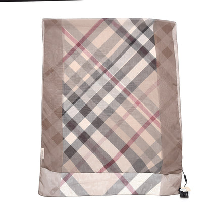 Burberry Silk Chiffon Smoked Check Scarf Trench 3 of 6
