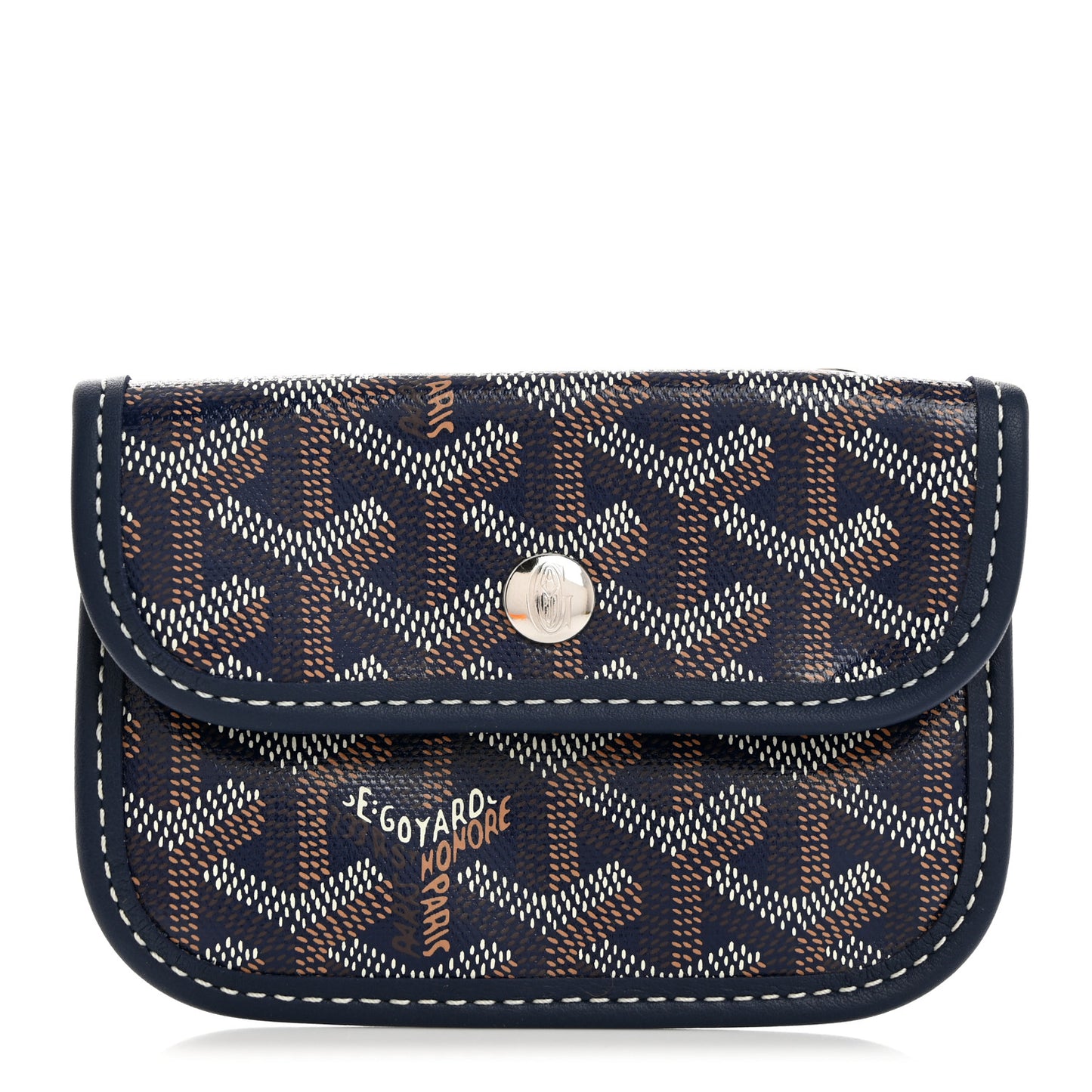 Goyardine Mini Anjou Pouch Navy