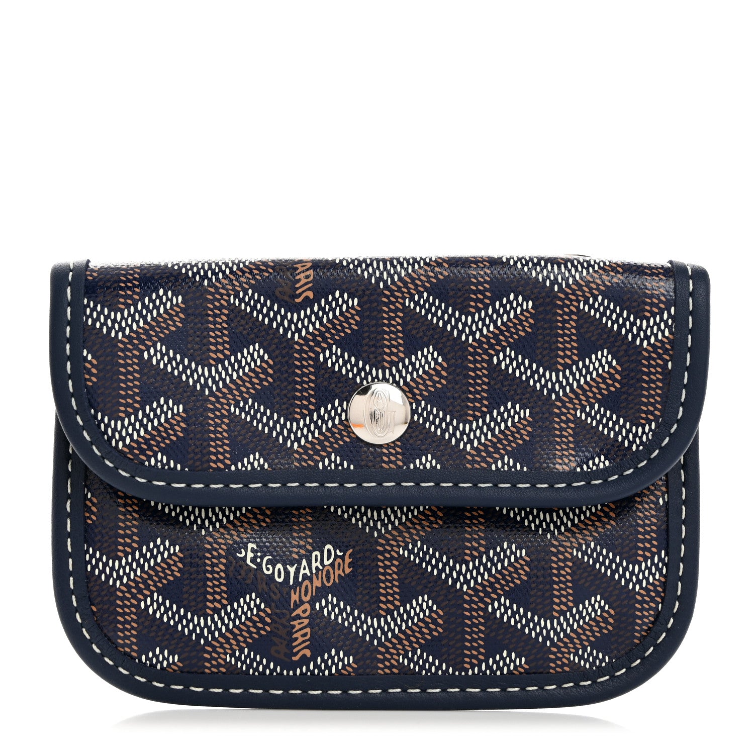 Goyard Goyardine Mini Anjou Pouch Navy 1 of 6