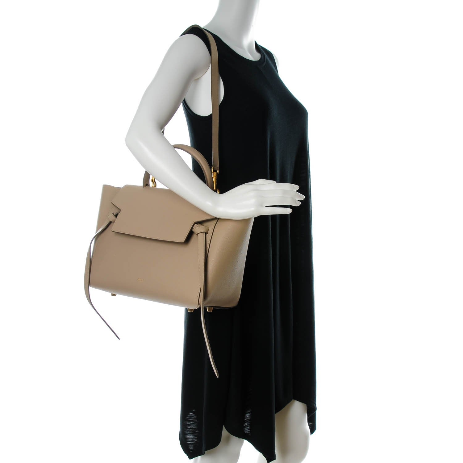 Celine Grained Calfskin Mini Belt Bag Light Taupe 2 of 9