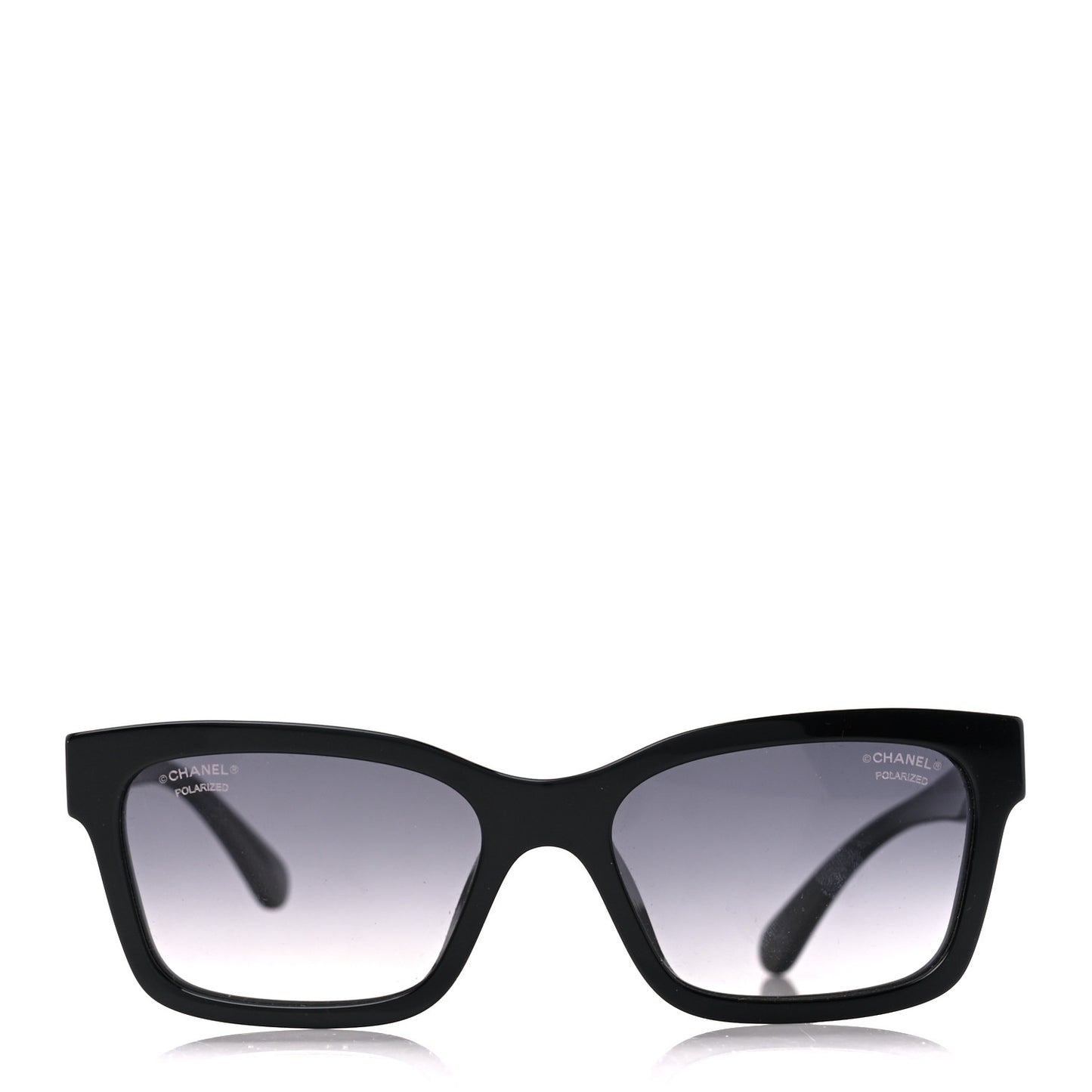 Acetate Polarized Square Sunglasses 5417-A Black
