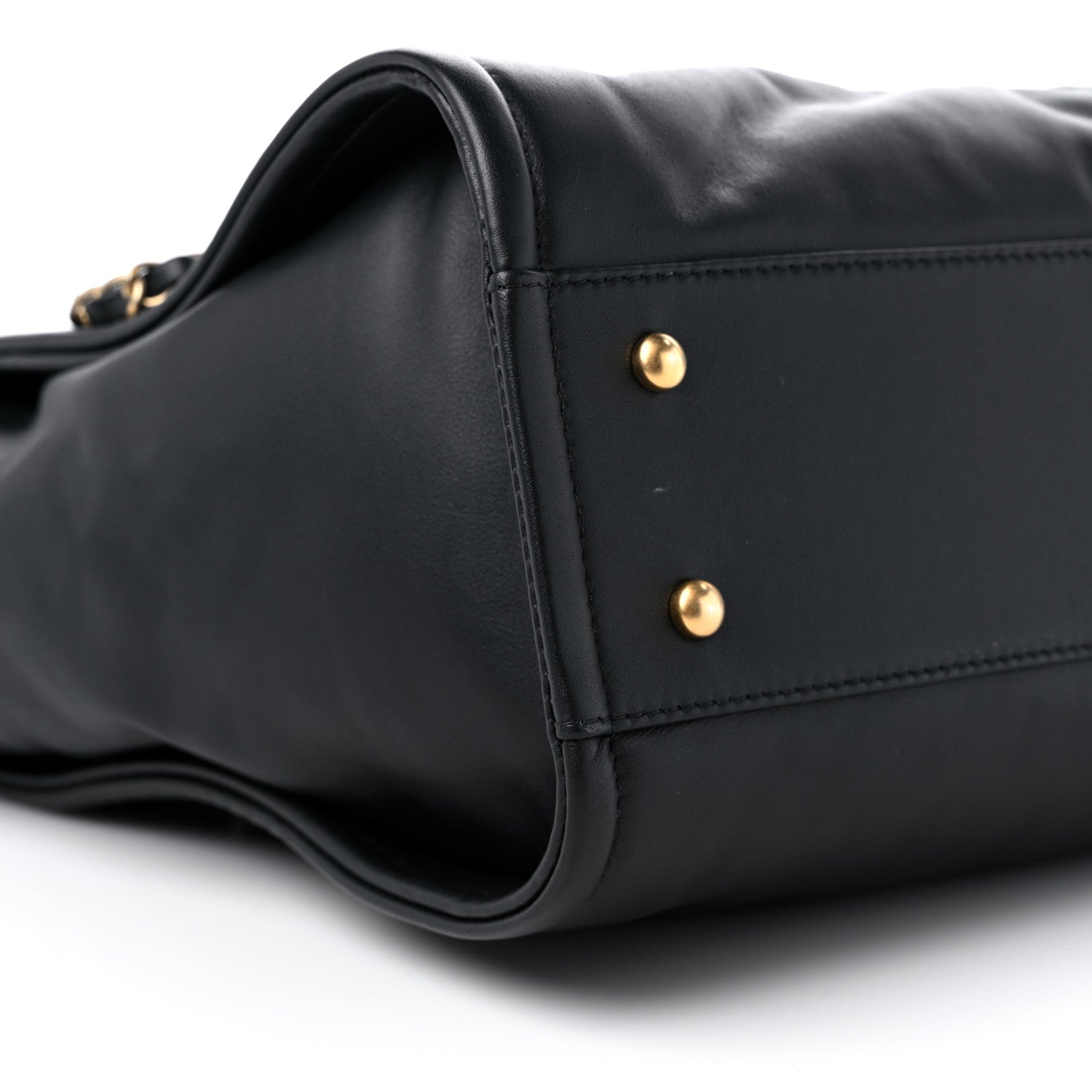 Chanel Calfskin Small Deauville Tote Black 9 of 13