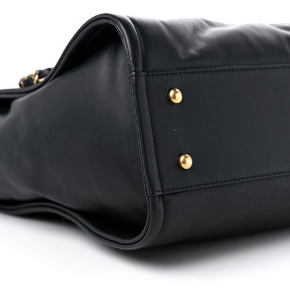 Chanel Calfskin Small Deauville Tote Black 9 of 13