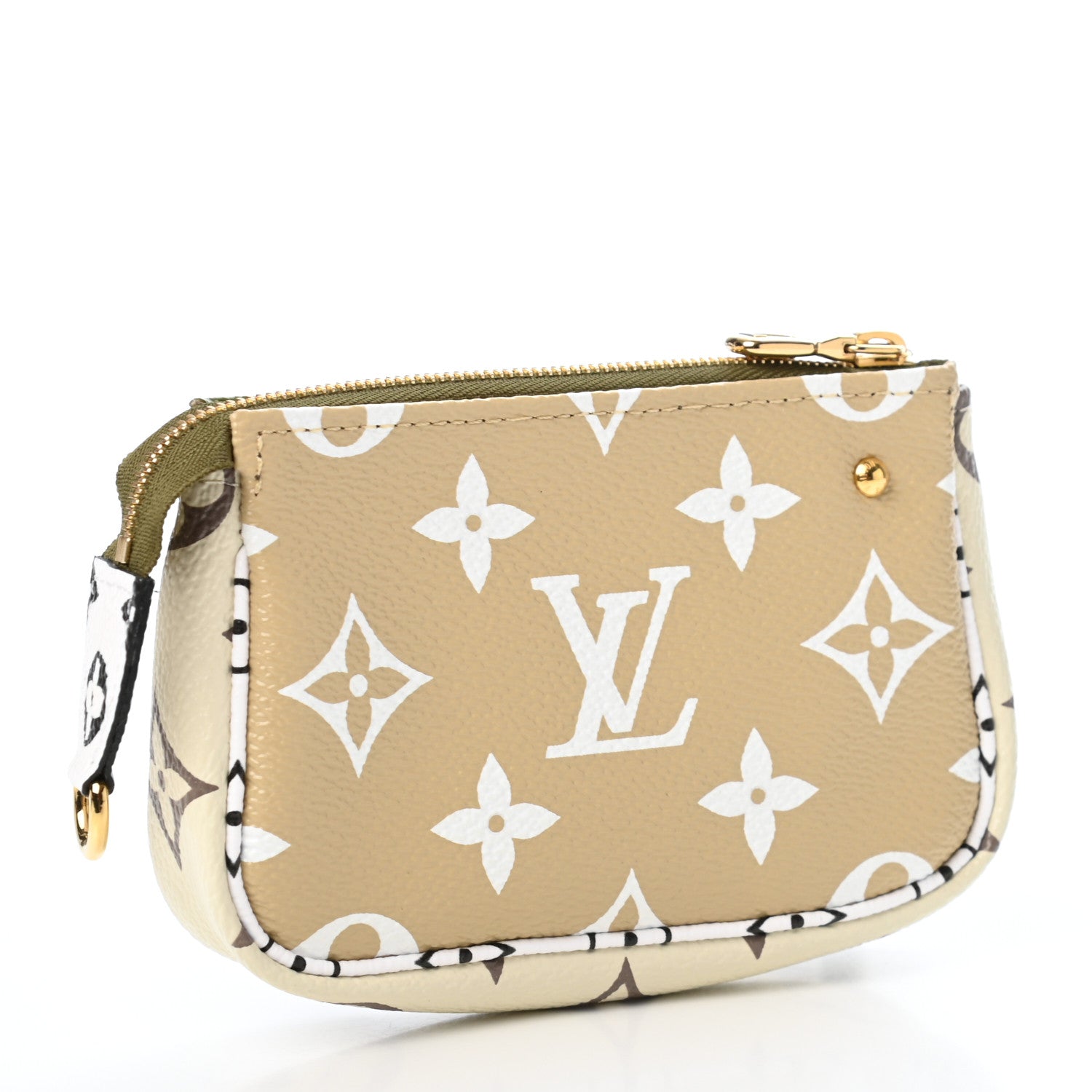 Louis Vuitton Monogram Giant Micro Pochette Accessories Kaki White 3 of 9