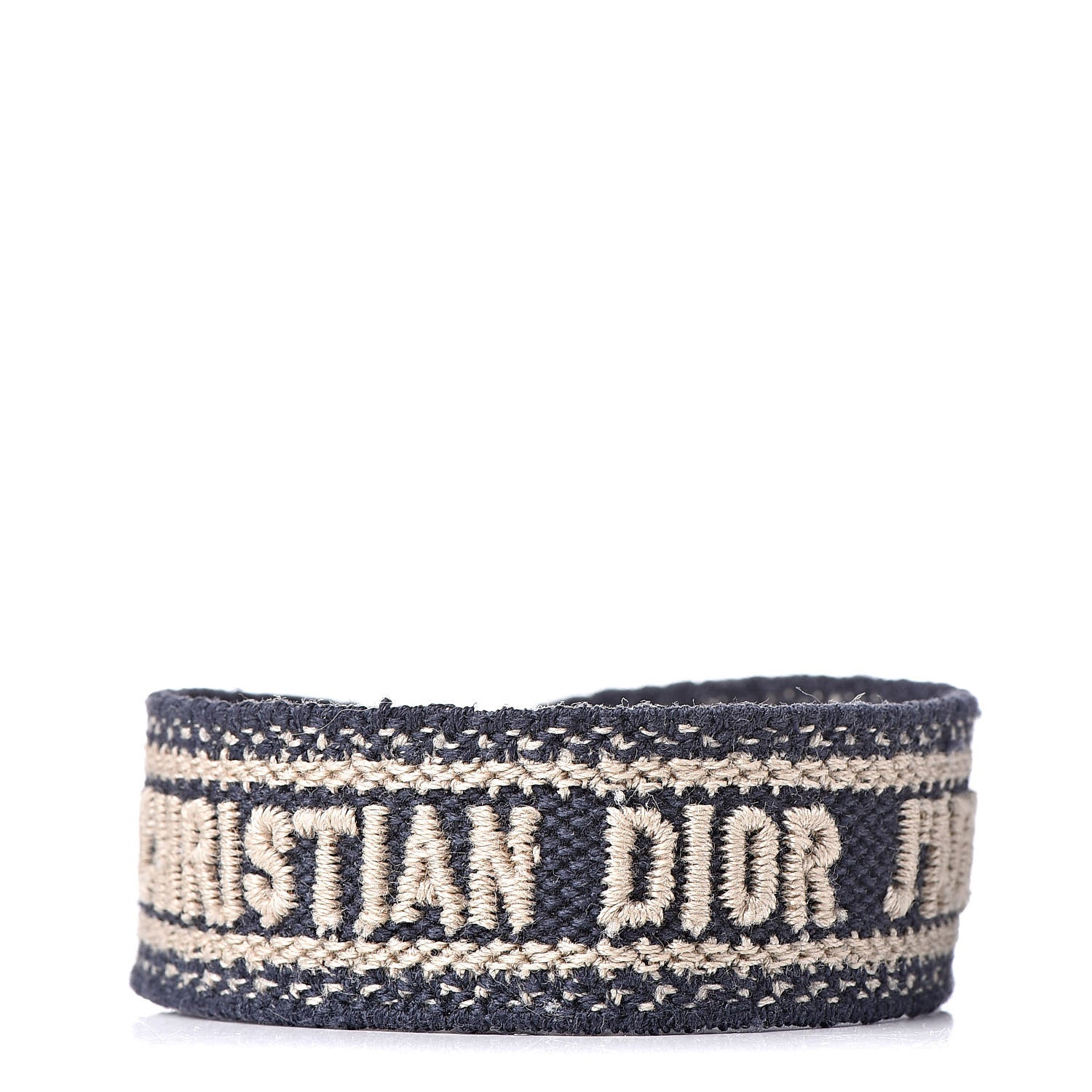 Christian Dior Woven Cotton J'Adior Friendship Bracelet Navy 1 of 4