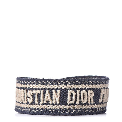 Christian Dior Woven Cotton J'Adior Friendship Bracelet Navy 1 of 4