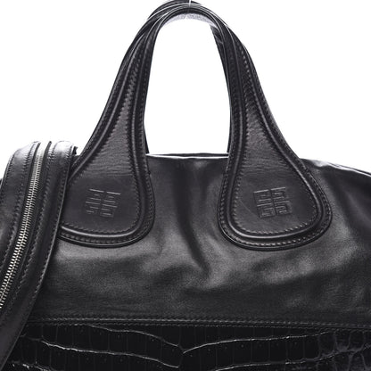 Givenchy Calfskin Crocodile Embossed Medium Nightingale Black 11 of 11