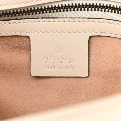 Gucci Calfskin Matelasse Small GG Marmont Shoulder Bag White 6 of 11