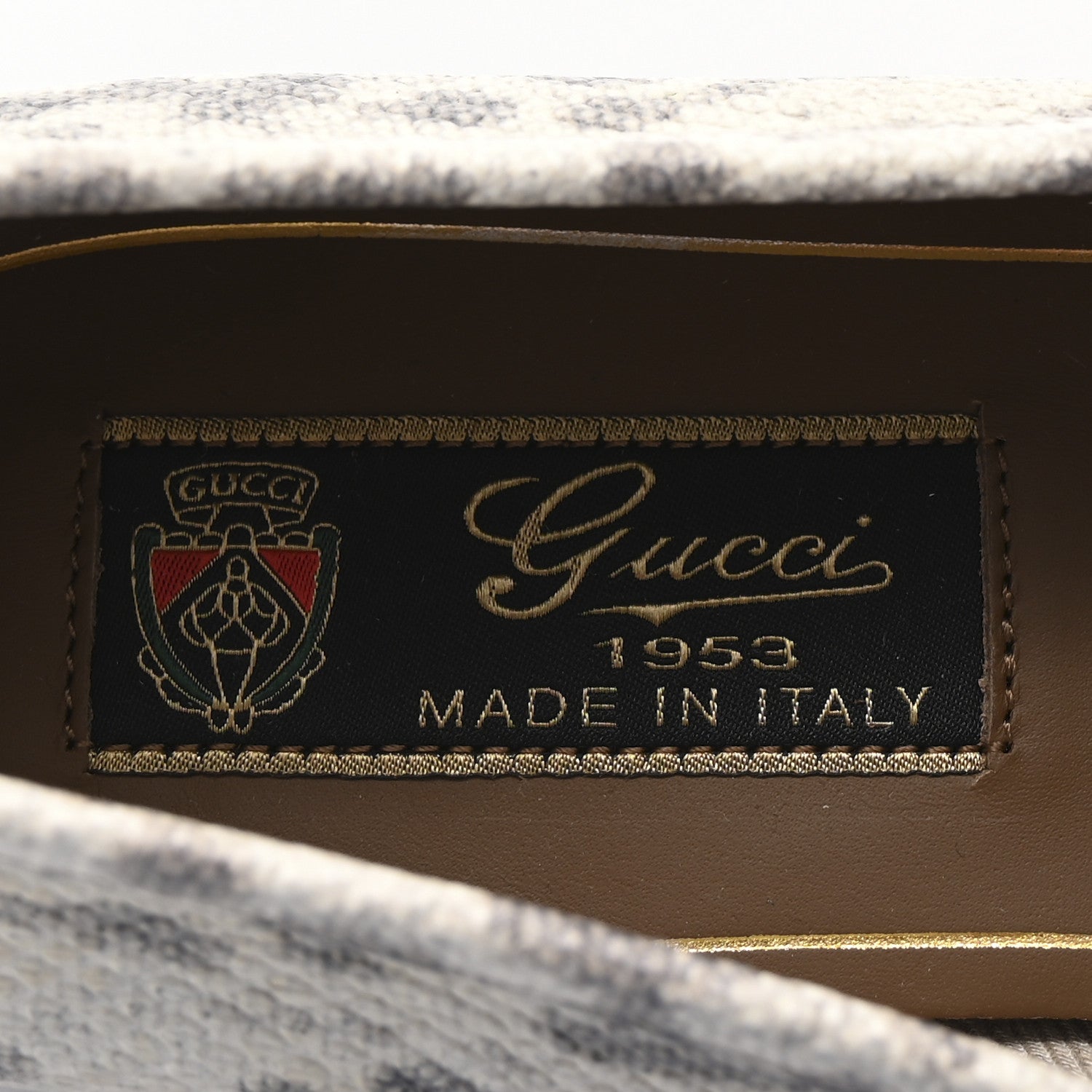 Gucci Lambskin Animalier Karung Printed Horsebit Loafers 36.5 Roccia 8 of 9