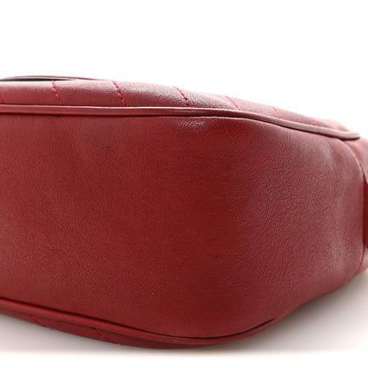 Gucci Sakai Be Green Calfskin Diagonal Stitched Small Blondie Shoulder Bag Rosso 10 of 10