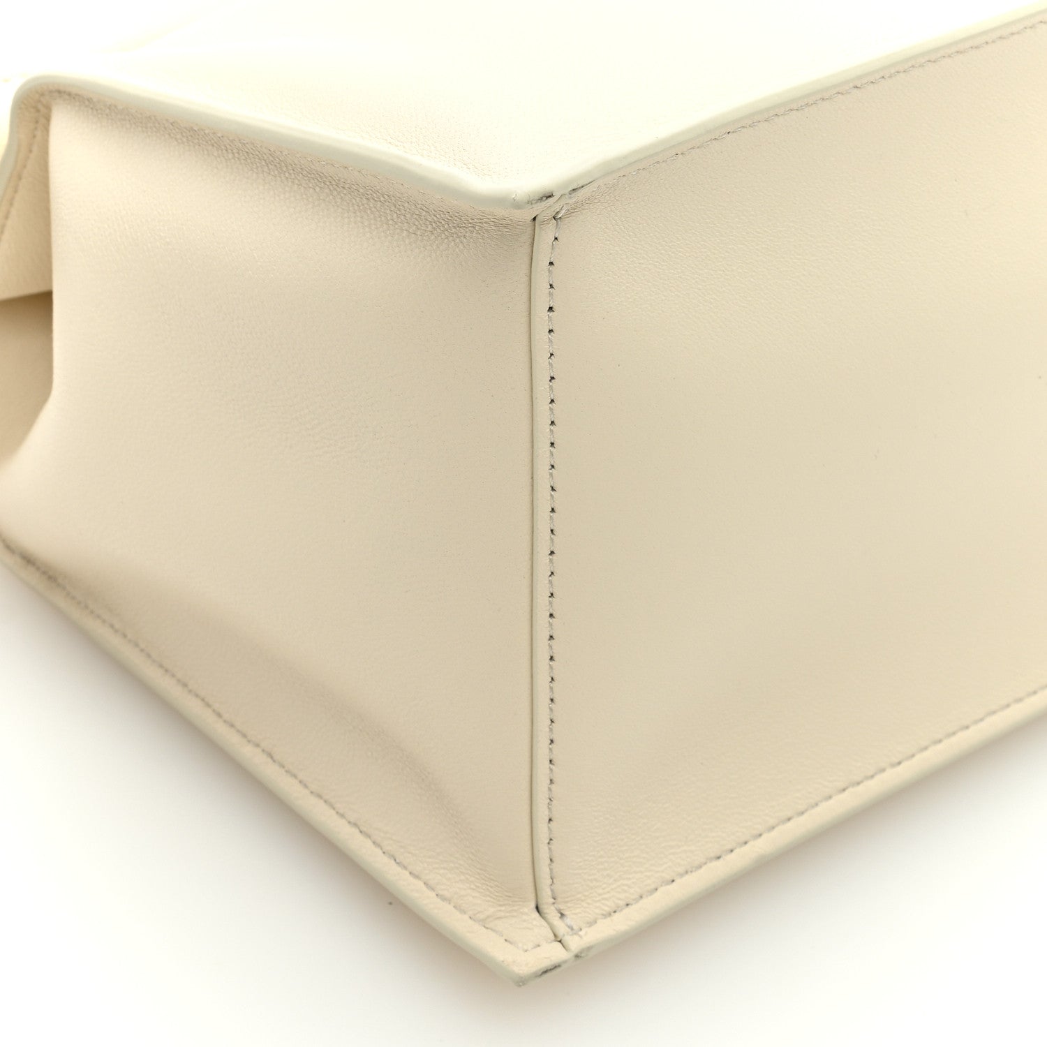 Jacquemus Smooth Calfskin La Pochette Rond Carre Light Ivory 7 of 9