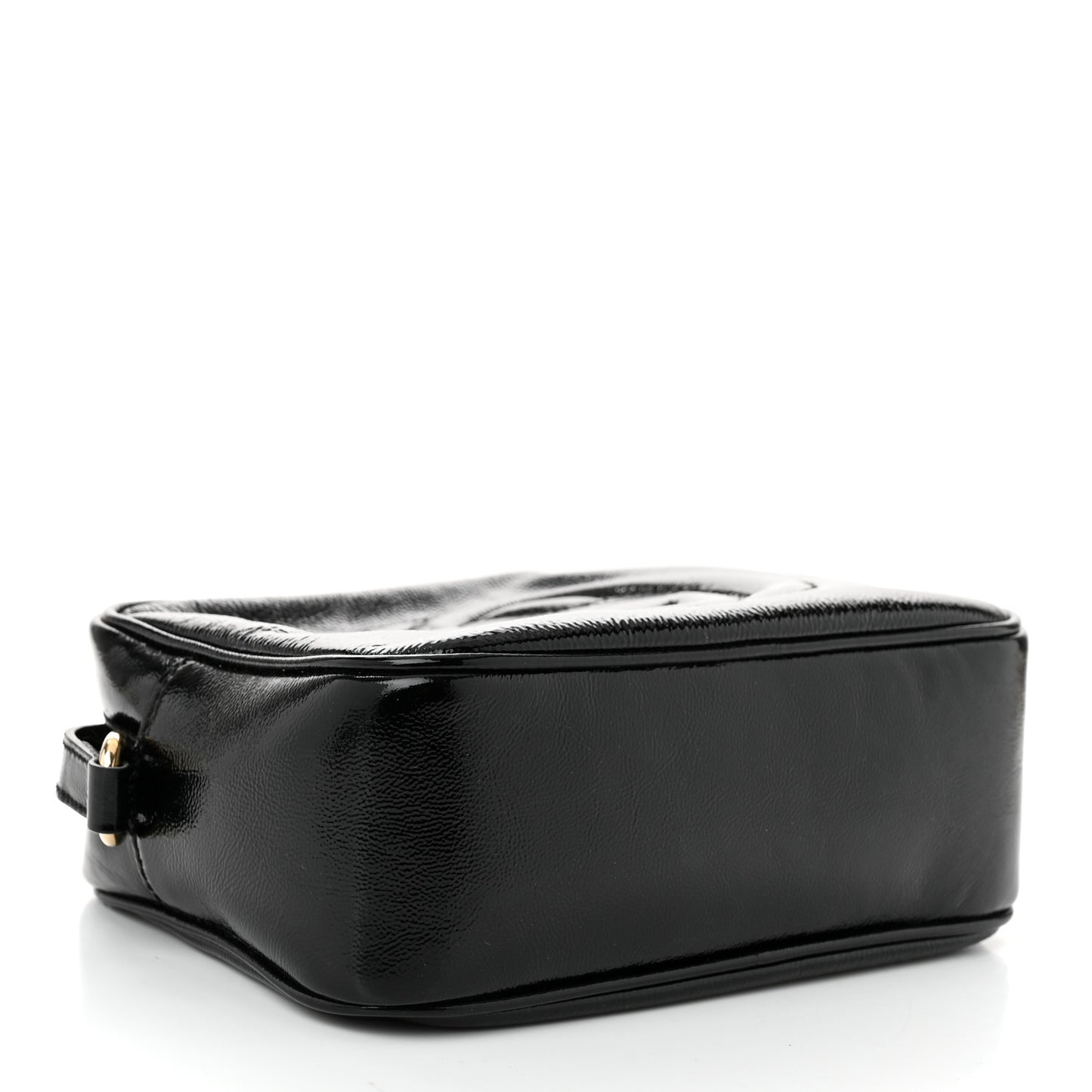 Soft Patent Small Soho Disco Bag Black