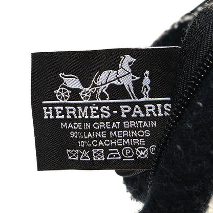 Hermes Wool Cashmere Avalon III Pillow PM Ecru Black 3 of 3