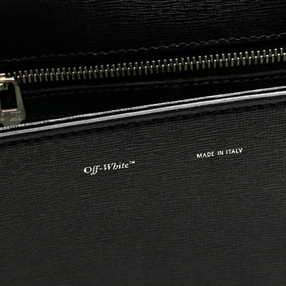 Off-White Saffiano Binder Clip Bag Black 6 of 10