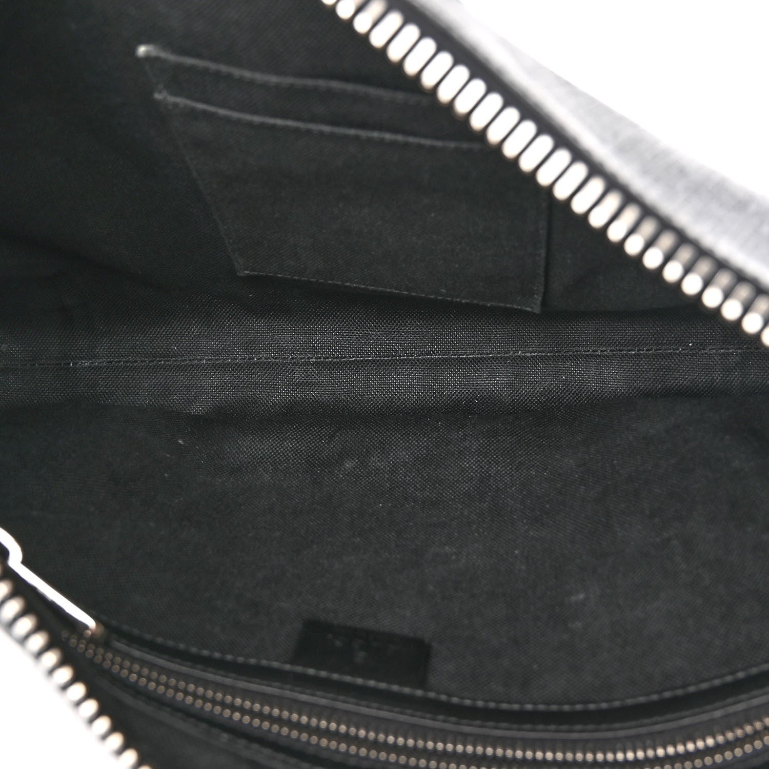 Gucci Soft GG Supreme Monogram Appia Calfskin Web East West Messenger Bag Black Grey 5 of 9