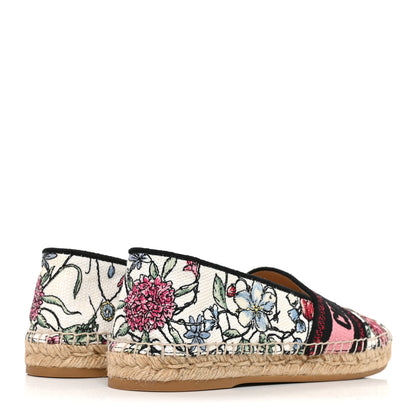 Christian Dior Canvas Embroidered Florilegio Granville Espadrille 38 Multicolor 4 of 8
