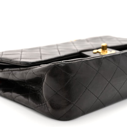 Chanel Lambskin Quilted Medium Double Flap Black 9 of 11