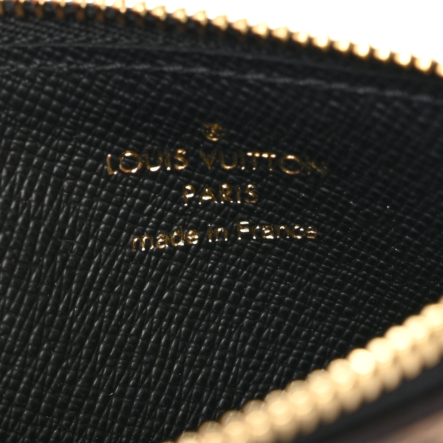 Reverse Monogram Zipped Romy Card Holder