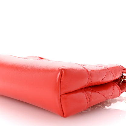 Chanel Shiny Lambskin Quilted Micro 31 Clutch With Chain Red 10 of 10