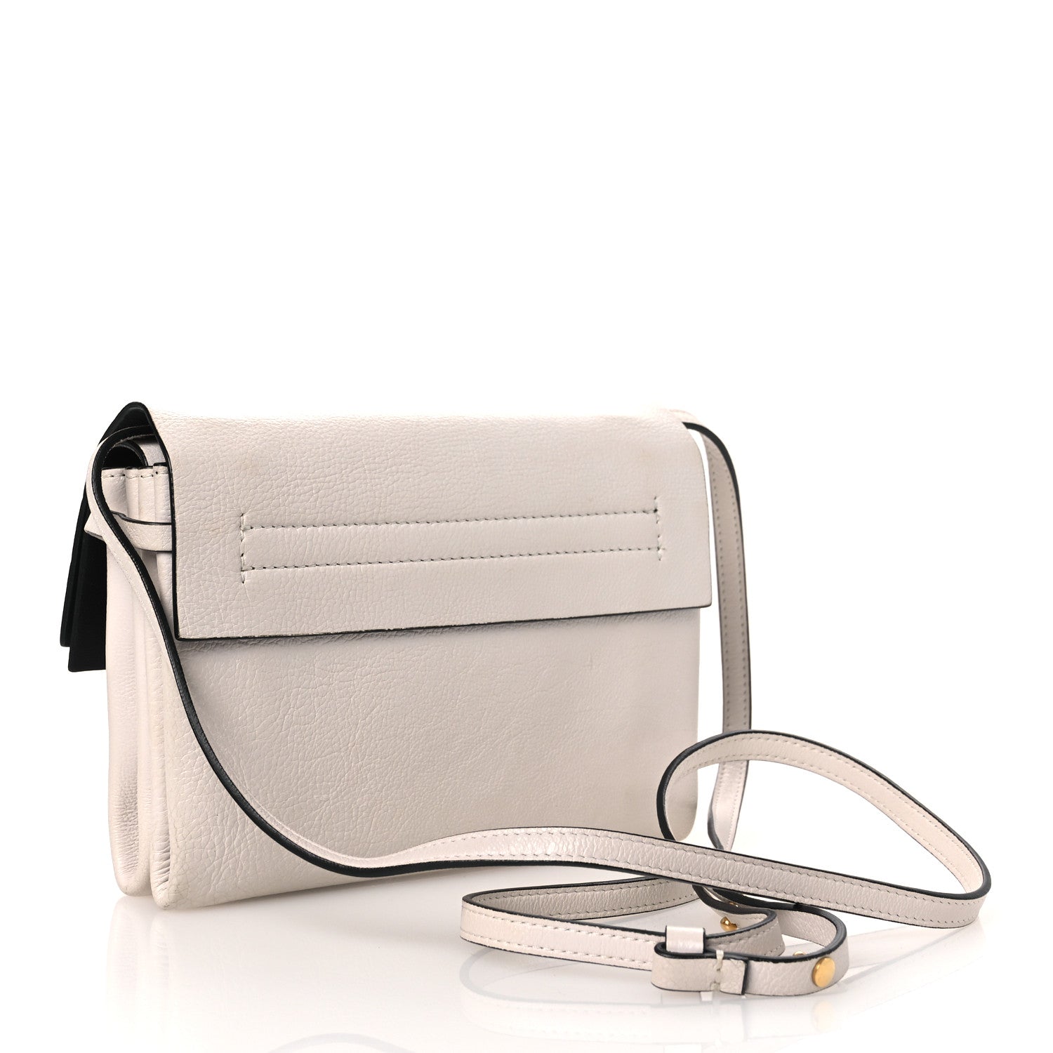 Valentino Garavani Calfskin Small VRing Crossbody Bag Ivory 3 of 11