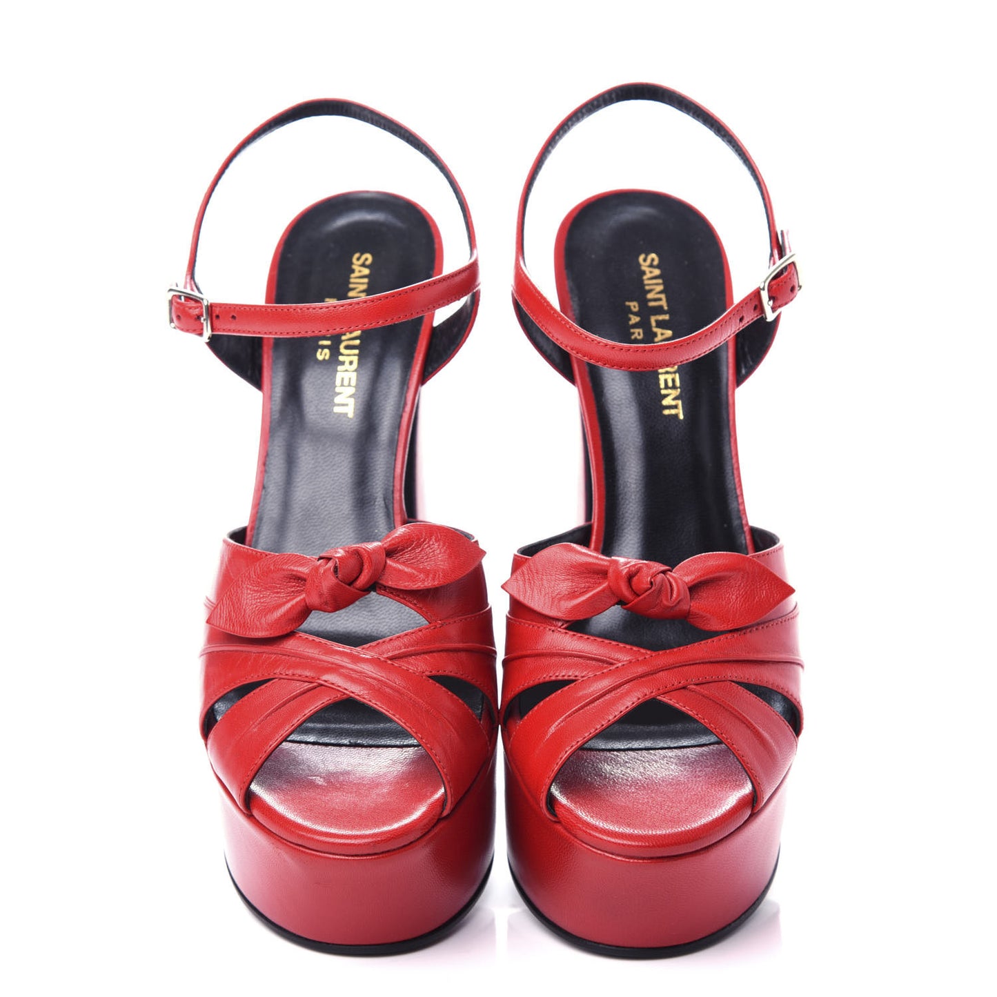 Goatskin Candy 80 Platform Sandals 36 Red