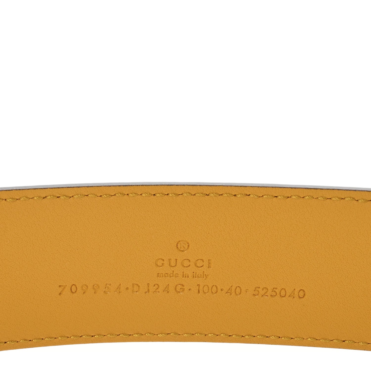 Gucci Textured Dollar Calfskin Criss-Cross Double G Memorable Buckle 40mm Belt 100 40 Dusty Azure Crop 6 of 6